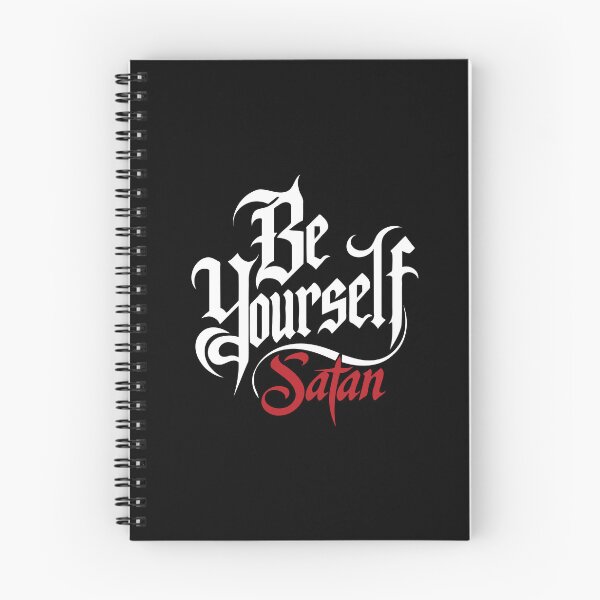 Item preview, Be Yourself. Signed by Satan Himself. Gothic Typography. Version 2. designed and sold by twisted-dot.
