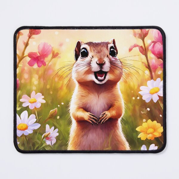 Item preview, Cute Ground Squirrel Amid Flowers 2 designed and sold by Tom-Johnson.