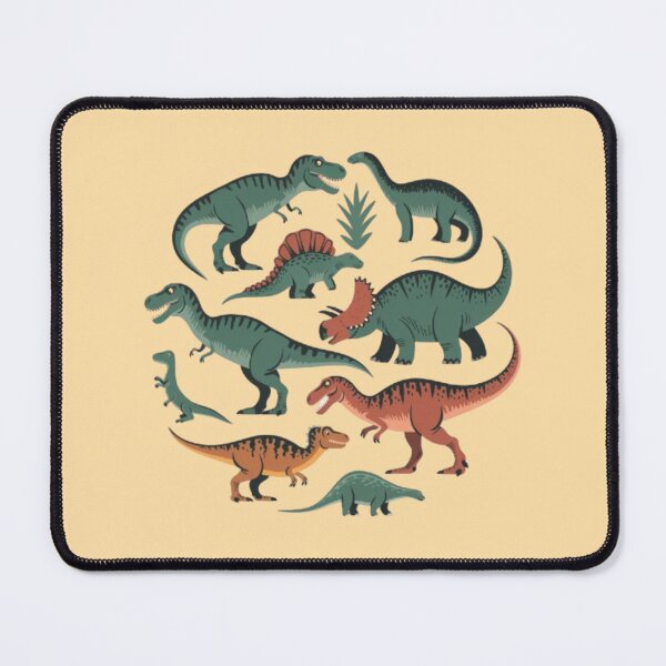 Item preview, Various Dinosaurs, including a T-Rex, a Triceratops, and a Velociraptor designed and sold by 123ks.