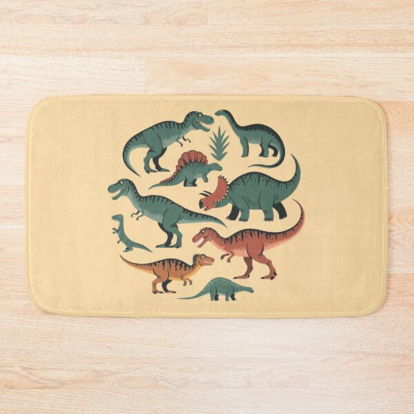 Item preview, Various Dinosaurs, including a T-Rex, a Triceratops, and a Velociraptor designed and sold by 123ks.