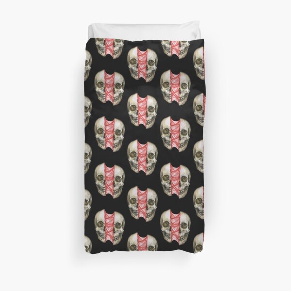 Skull Sinew Vertical Split multi pattern Duvet Cover