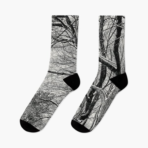 Item preview, Street Photography,  Snow on Trees, Perspective  designed and sold by IdoFriedmanArt.