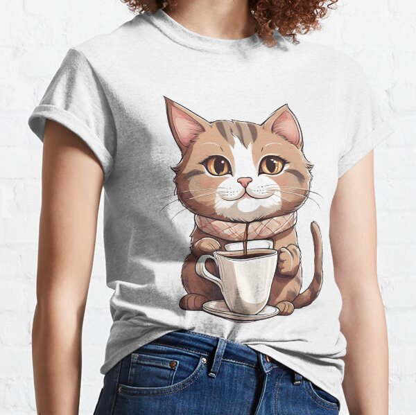 Item preview, Cute cat and coffee designed and sold by PryzmartArt.