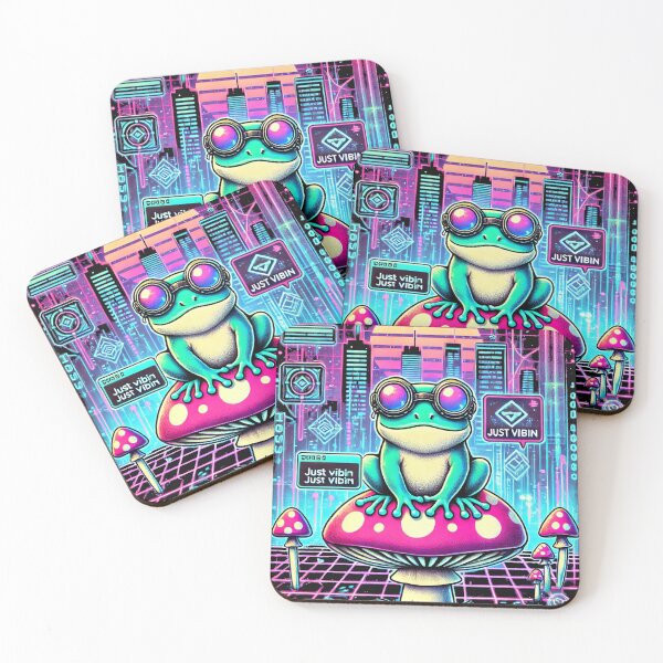 Item preview, Cyberpunk Frog Vibes designed and sold by Mjonkey.