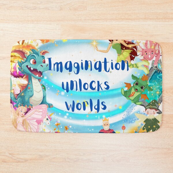 Item preview, Imagination Unlocks Worlds designed and sold by CharismaticMindArt.