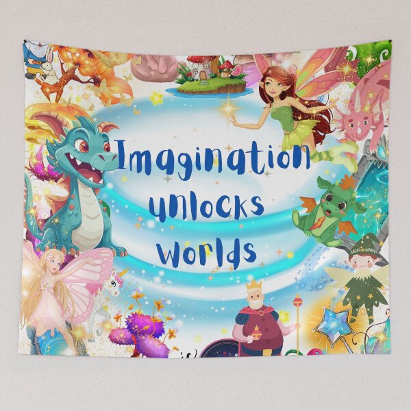Item preview, Imagination Unlocks Worlds designed and sold by CharismaticMindArt.