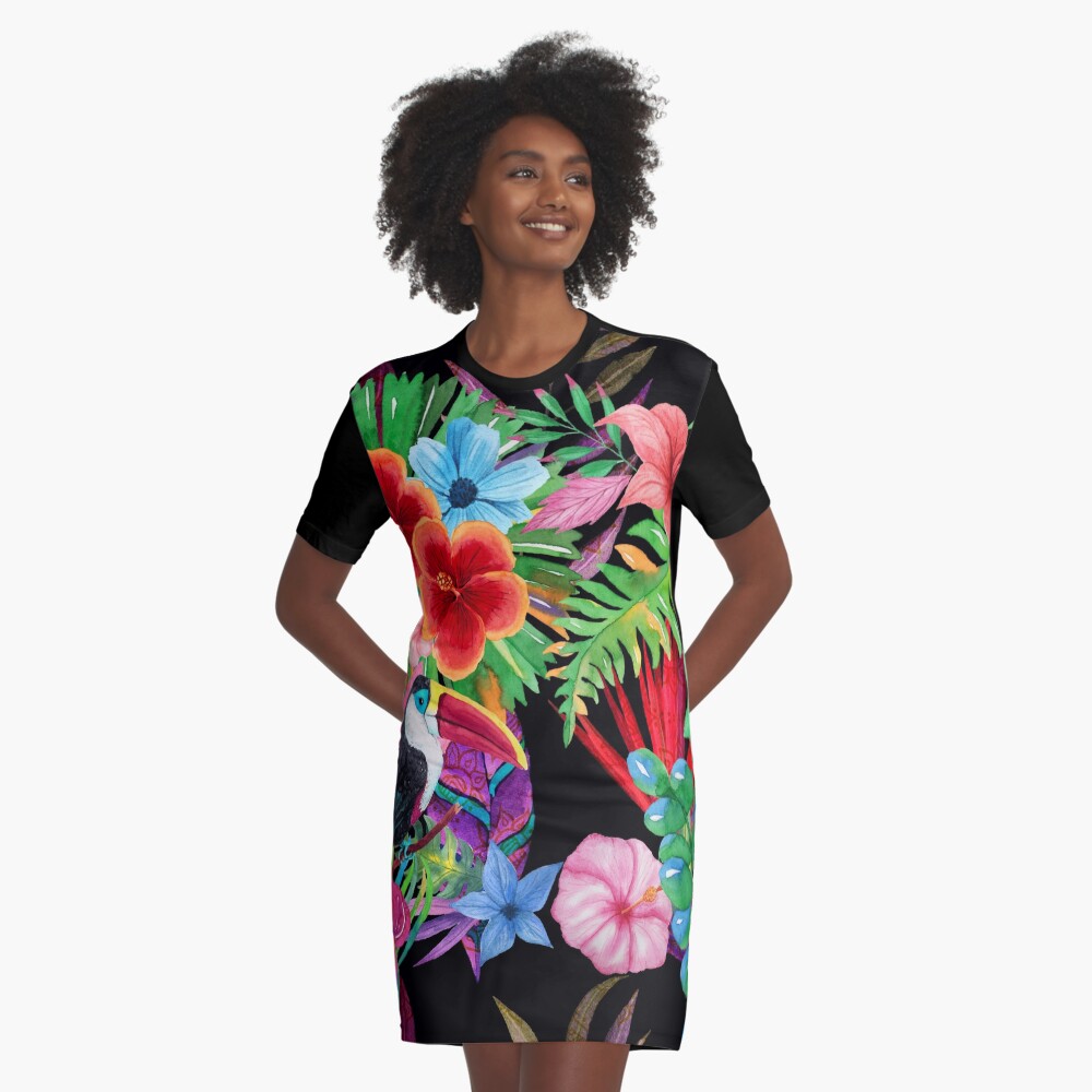 Hawaiian beauty Graphic T-Shirt Dress
