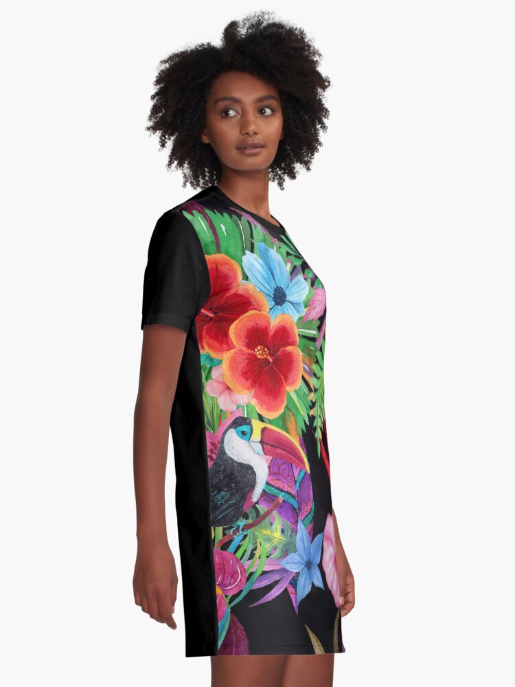 Alternate view of Hawaiian beauty Graphic T-Shirt Dress