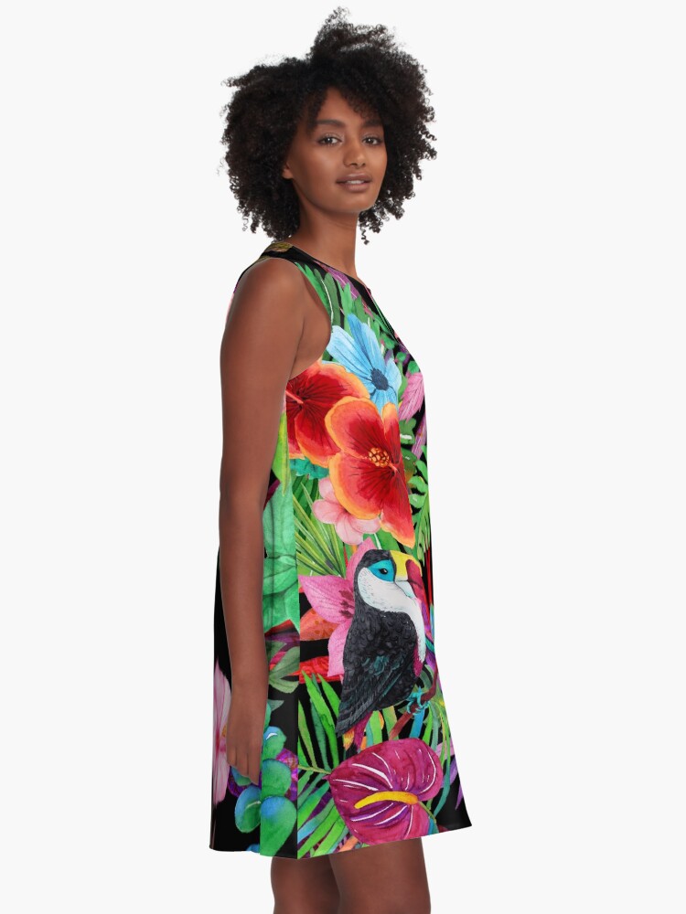Alternate view of Hawaiian beauty A-Line Dress