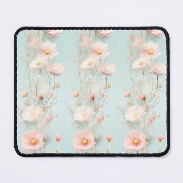 Item preview,  Pastel poppies blossoms on a mint background designed and sold by Baart72.