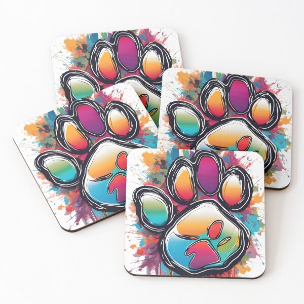 Item preview, Cat footprints on the paint designed and sold by Vibes-vintage.