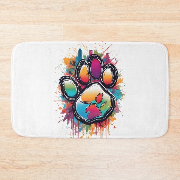 Item preview, Cat footprints on the paint designed and sold by Vibes-vintage.