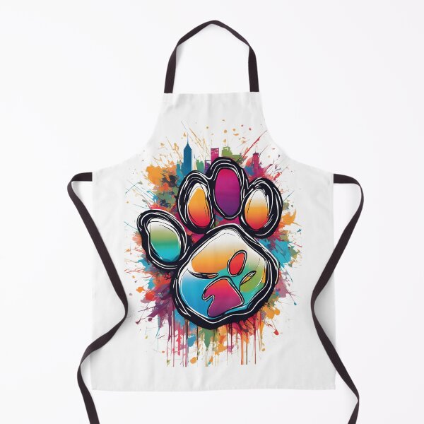Item preview, Cat footprints on the paint designed and sold by Vibes-vintage.