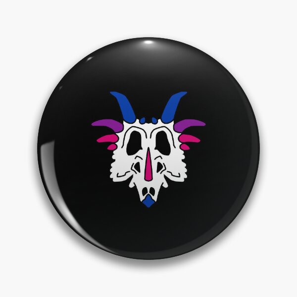 Item preview, Bisexual Pride Styracosaurus Skull designed and sold by dangerouscolors.