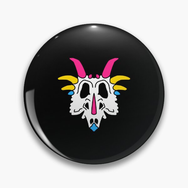 Item preview, Pansexual Pride Styracosaurus Skull designed and sold by dangerouscolors.