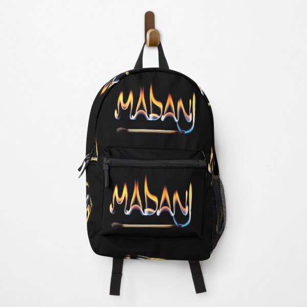 Item preview, MADAN Appearing to Be on Fire, with Flames Rising from the Top of Each Letter designed and sold by macadolie.