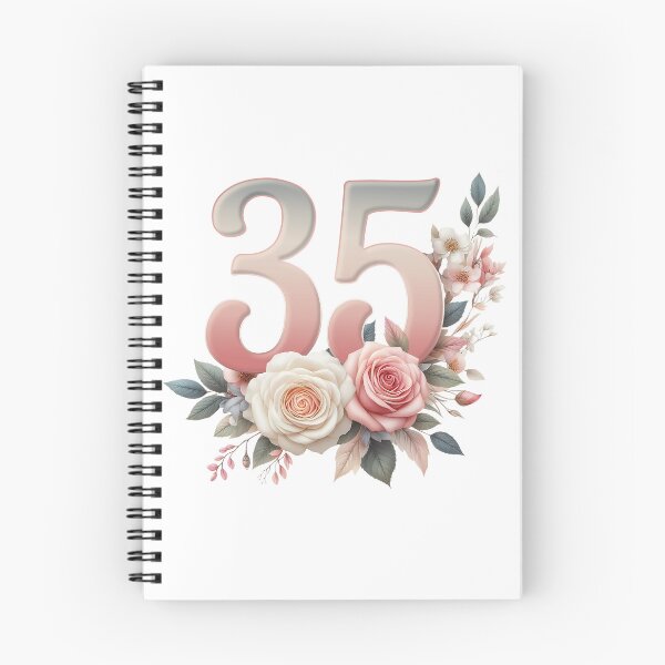 Item preview, 35th Birthday, floral, number 35, girl’s, woman's designed and sold by iclipart.