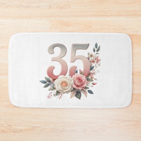 Item preview, 35th Birthday, floral, number 35, girl’s, woman's designed and sold by iclipart.