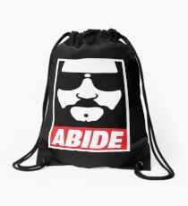 The Dude Abides Abide Drawstring Bag