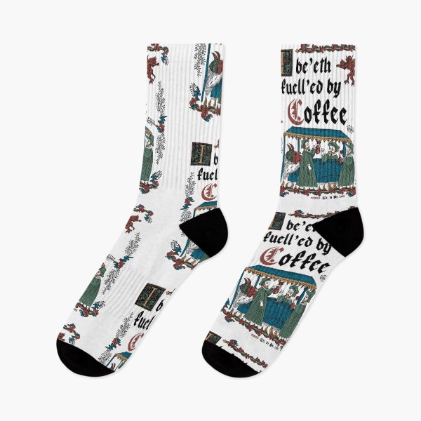 Item preview, Fuelled By Coffee Medieval Style - Funny Retro Vintage English History designed and sold by Nemons.