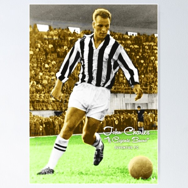 Item preview, JOHN CHARLES JUVENTUS LEEDS UNITED SOCCER CALCIO FOOTBALL STAR SUPER COOL POSTER designed and sold by Honky Tonk Print Shop.