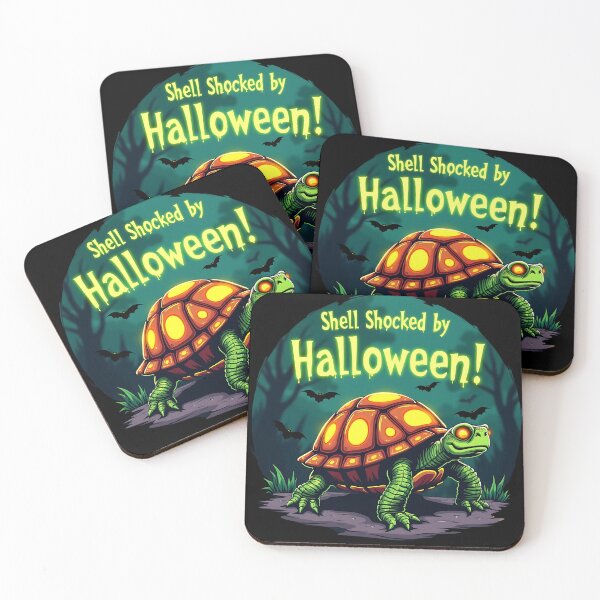 Item preview, "Shell Shocked by Halloween!" Turtle-Themed Happy Halloween T-Shirt – Fun for Animal Lovers designed and sold by AI-volution.