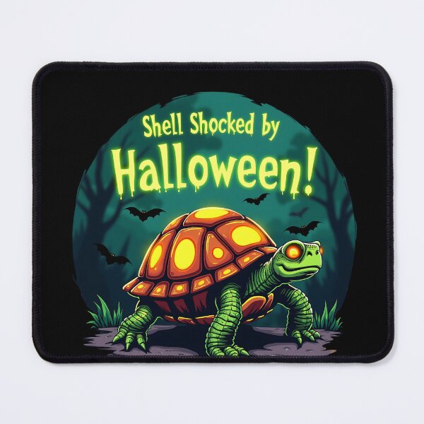 Item preview, "Shell Shocked by Halloween!" Turtle-Themed Happy Halloween T-Shirt – Fun for Animal Lovers designed and sold by AI-volution.