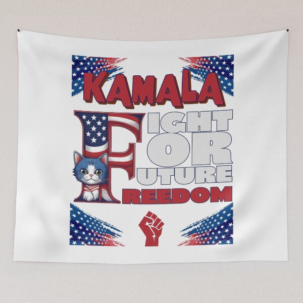 Item preview, Kamala Harris 2024 Cat Lady Fight For Freedom Fight For Future T-shirt For Cat Ladies And Gents - Kamala Harris For President designed and sold by PhotoGros-4U.