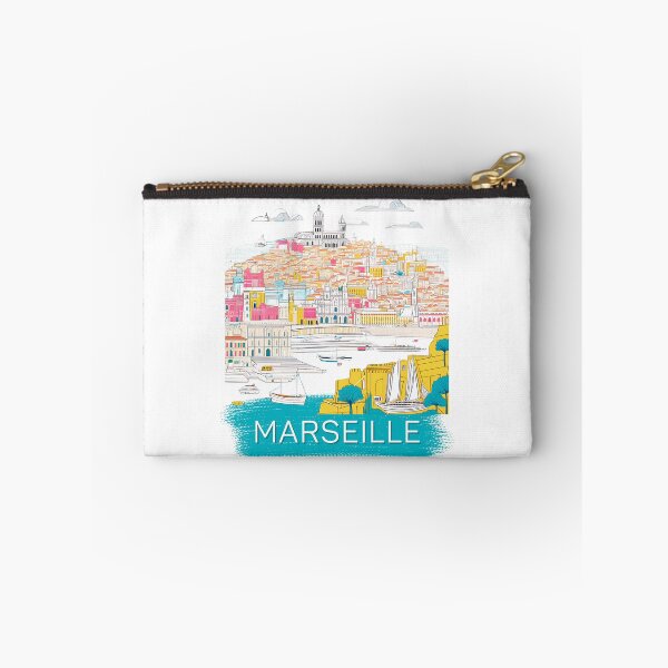 Item preview, Marseille city - Colorful illustration designed and sold by vitrar.