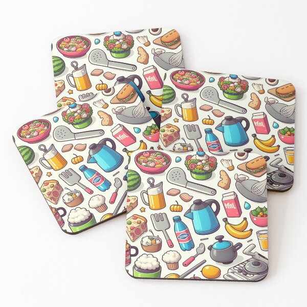 Item preview, Seamless Kitchen Items Pattern designed and sold by ShoPellY.