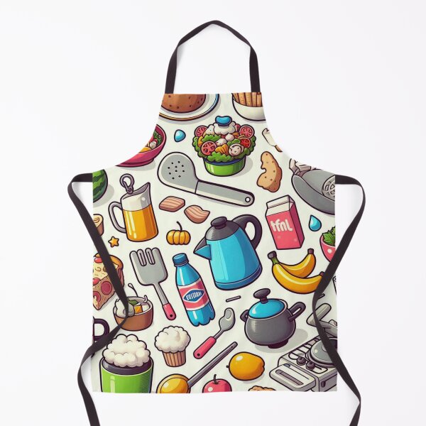 Item preview, Seamless Kitchen Items Pattern designed and sold by ShoPellY.