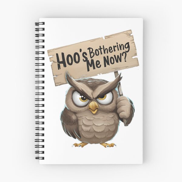 Item preview, Owl Who is Bothering me now? designed and sold by Game-Graphics.