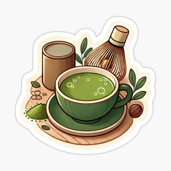 Item preview, Matcha tea sticker designed and sold by Vateira.