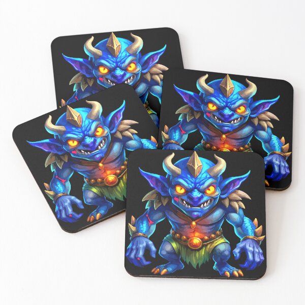 Item preview, Angry Blue Monster with Fangs and Claws Ready to Attack designed and sold by VikArtStudio.