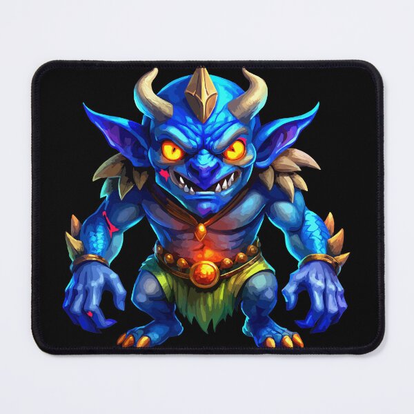 Item preview, Angry Blue Monster with Fangs and Claws Ready to Attack designed and sold by VikArtStudio.