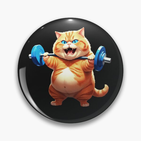 Item preview, Cat Weightlifting  designed and sold by PrettyInk.