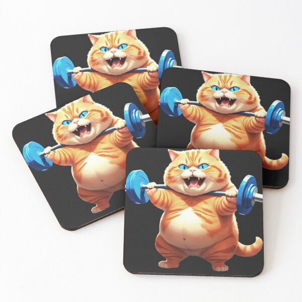 Item preview, Cat Weightlifting  designed and sold by PrettyInk.