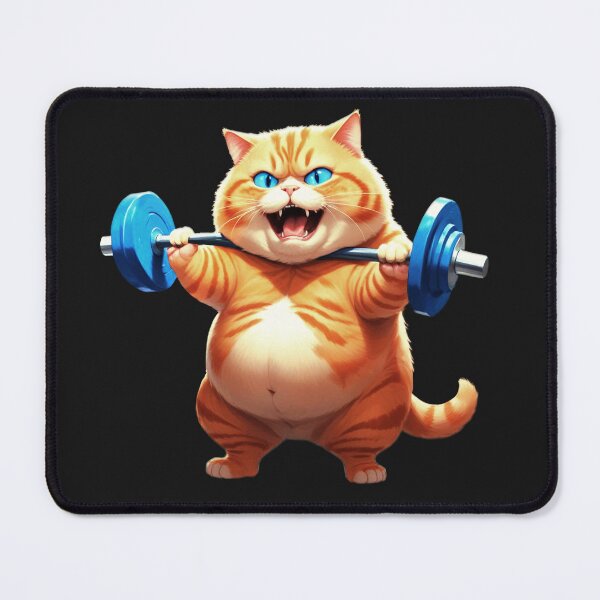 Item preview, Cat Weightlifting  designed and sold by PrettyInk.