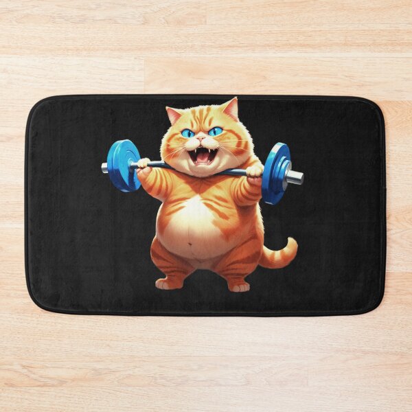Item preview, Cat Weightlifting  designed and sold by PrettyInk.