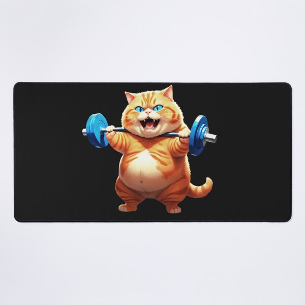 Item preview, Cat Weightlifting  designed and sold by PrettyInk.