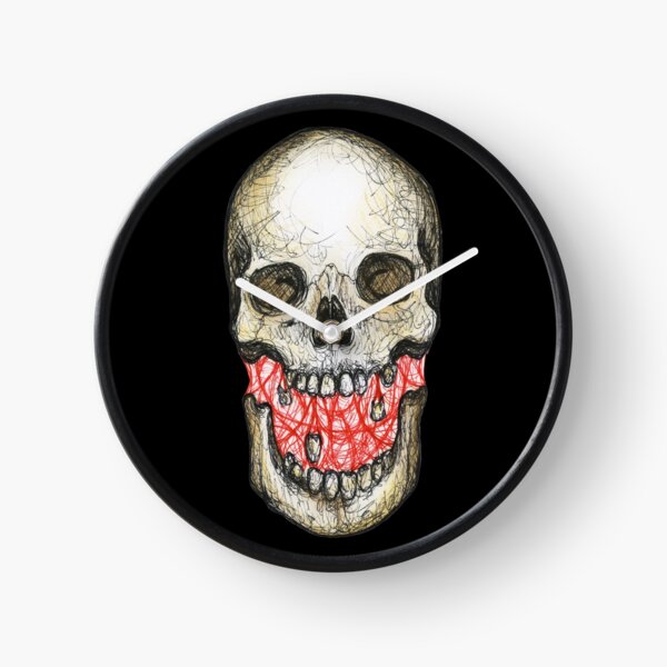 Skull Unhinged Jaw Clock
