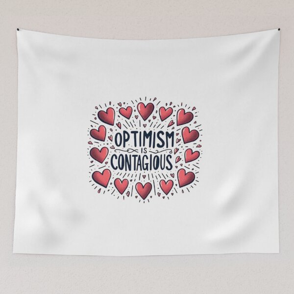 Item preview, Optimism is Contagious designed and sold by Monem-RASH.