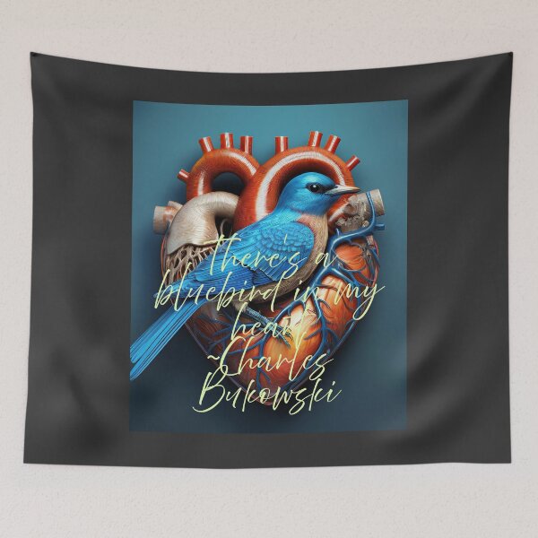 Item preview, Bluebird Heart designed and sold by TheCussnWolf.