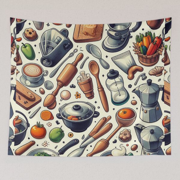 Item preview, Seamless pattern of Kitchen Items Pattern designed and sold by ShoPellY.