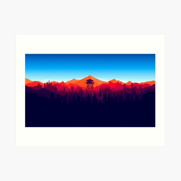 Firewatch - Landscape 4 Art Print