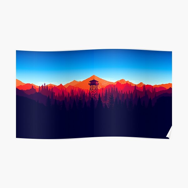 Feuerwache - Landschaft 4 Poster