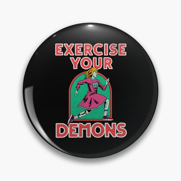 Item preview, Exercise Your Demons: Funny Possessed Woman - Retro Vintage Design designed and sold by DesignedByMarty.