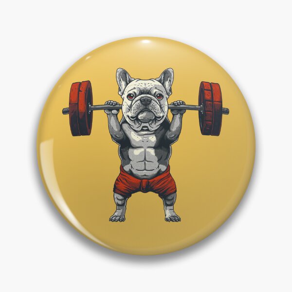 Item preview, Gym French Bulldog Weightlifting designed and sold by Wild-Co.