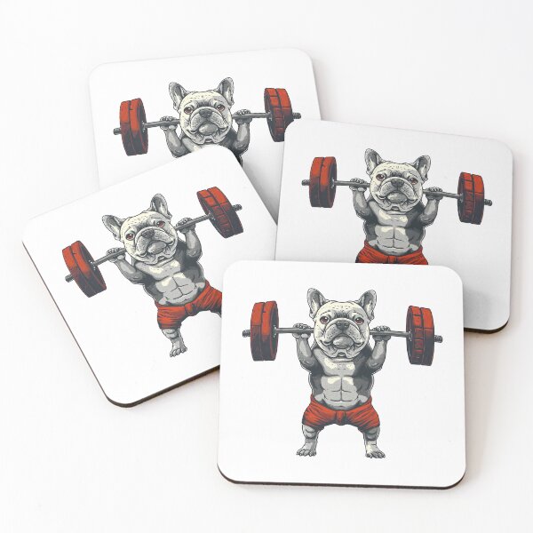 Item preview, Gym French Bulldog Weightlifting designed and sold by Wild-Co.