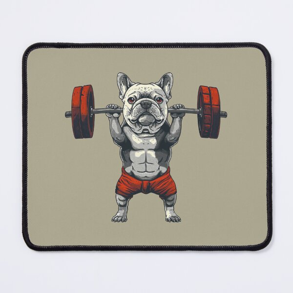 Item preview, Gym French Bulldog Weightlifting designed and sold by Wild-Co.